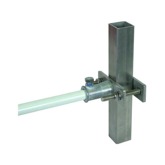 Obejma do profilu kwadratowego, z gniazdem mocowania do DEHNiso II, ZG/NIRO