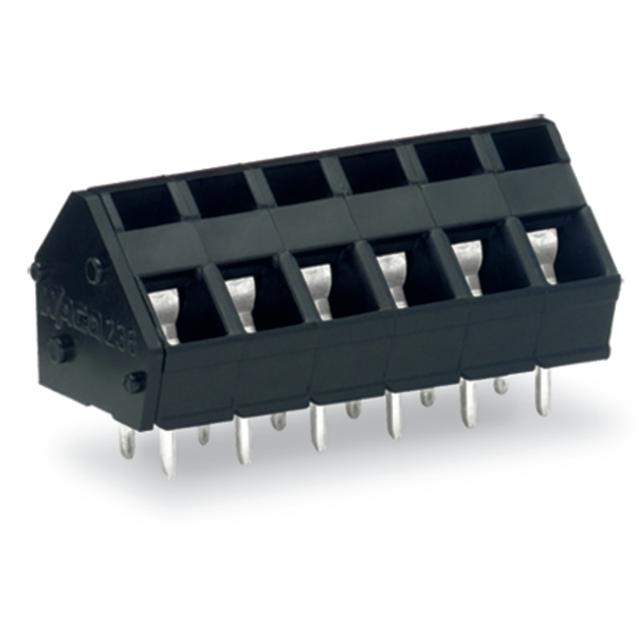 Listwa zaciskowa do płytek drukowanych 5-biegunowa szara raster 5/5,08mm /45szt./ 236-405/334-604 WAGO