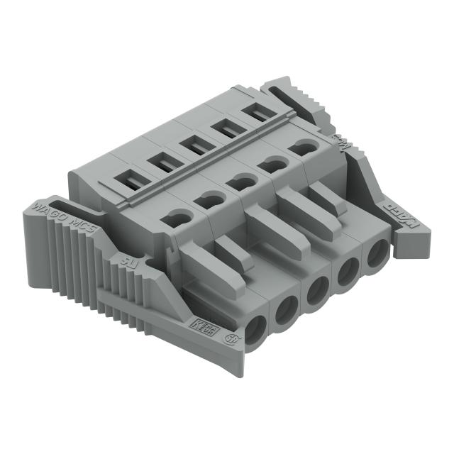 Gniazdo MCS‑MIDI Classic 5‑biegunowe szare raster 5mm 231‑105/037‑000 /50szt./ WAGO