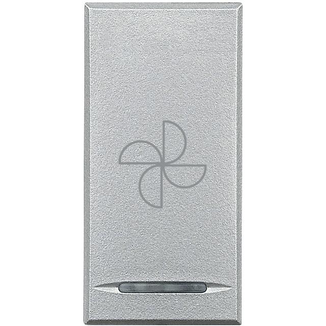 AXOLUTE MYHOME - KLAWISZ ''WENTYLATOR'' 1M ALUMINIUM, HC4915BC, Bticino