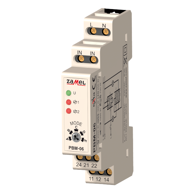 PRZEKAŹNIK BISTABILNY SEKWENCYJNY 230 V AC TYP: PBM-06