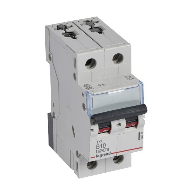 Wyłącznik Nadprądowy 2P B10A 6kA AC S302 TX3 403385 LEGRAND