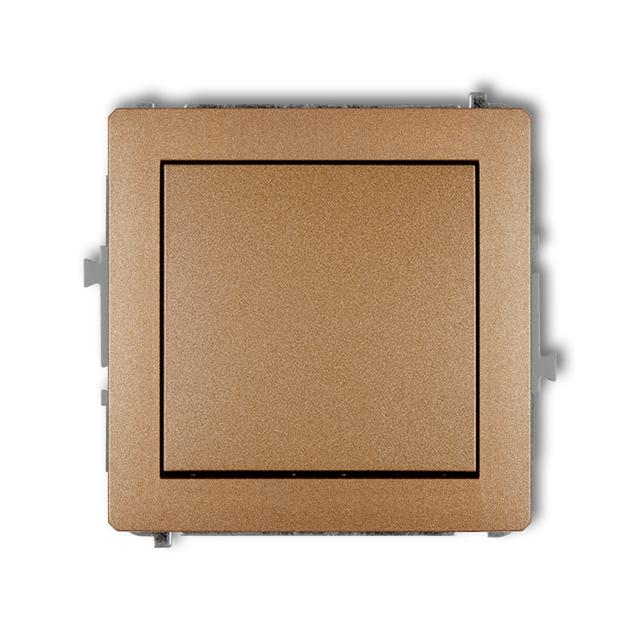 DECO Mechanizm łącznika krzyżowego (jeden klawisz bez piktogramu) złoty metalik