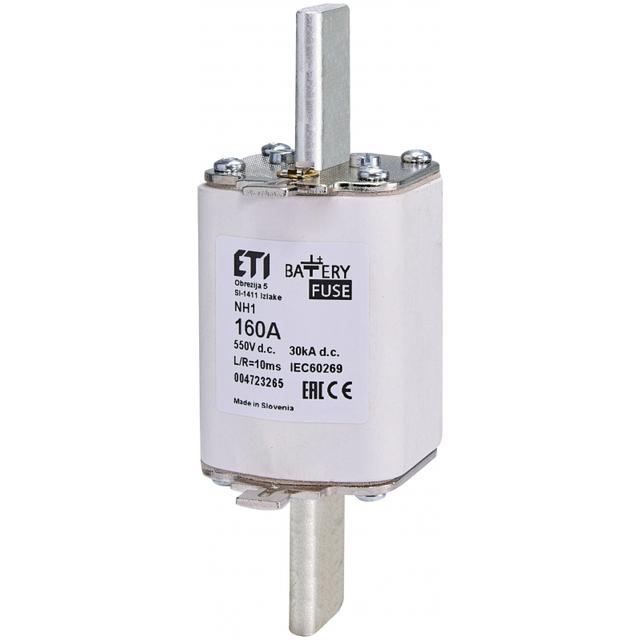 Wkładka topikowa NH do ochrony akumulatorów, magazynów energii DC NH1 gBat 160A 550V DC 004723265 ETI