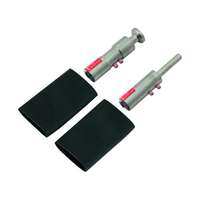 Zestaw montażowy do HVI long 20 mm, czarny, do układania w rurze wsporczej, 2 głowice, 2 opaski term