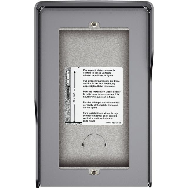 Obudowa natynkowa z daszkiem do paneli Sfera - 2 moduły - Stalowoszara, Bticino