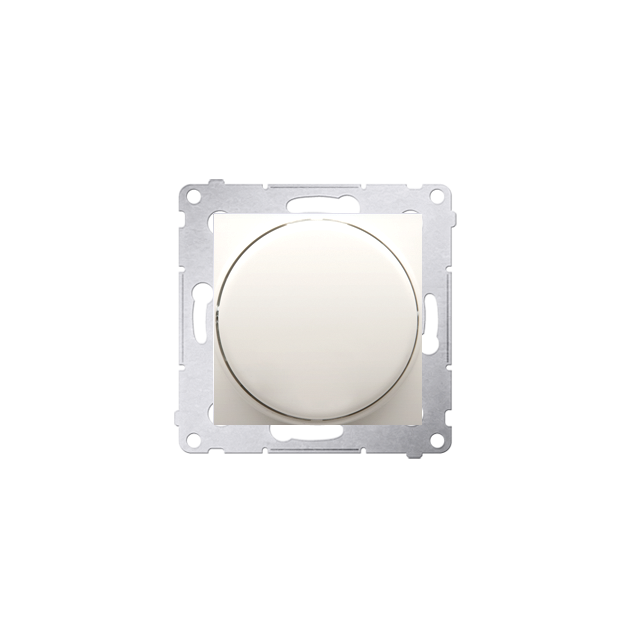 Simon 54 Ściemniacz obrotowy do LED ściemnialnych 230 V 2–250 W kremowy. Maksymalna ilość zródeł LED - 10 szt. DS9L.01/41 KONTAKT