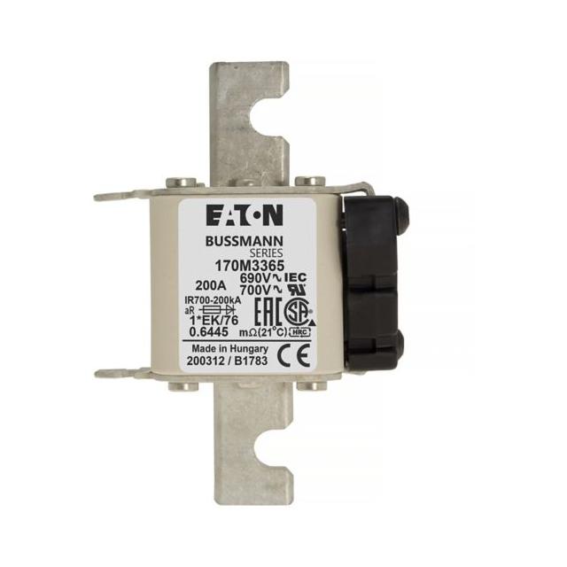 FUSE 200A 690V 1*EK/76 AR UC Wkładka szybka 200A AC 690V rozmiar 1 45x59x102 mm aR, 170M3365 EATON