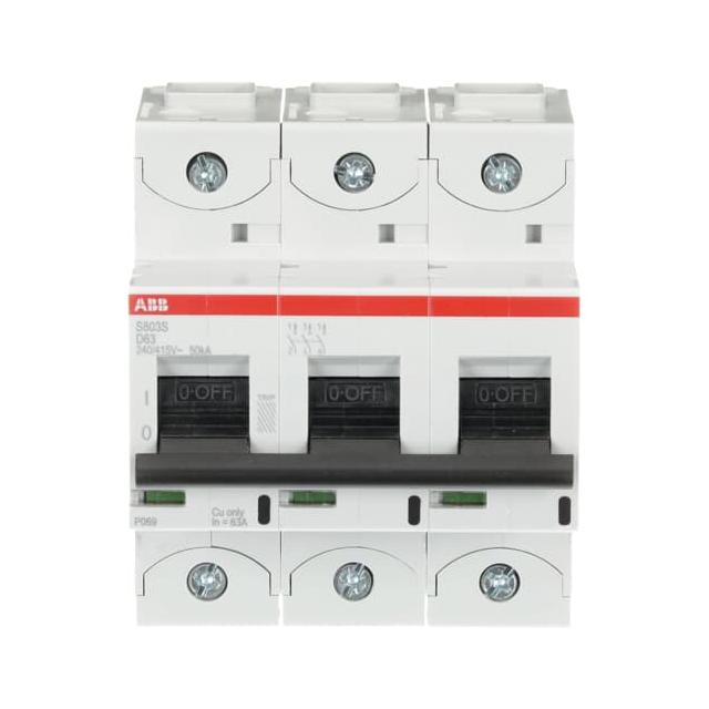 S803S-D63 Wyłącznik nadprądowy 50kA 3P D63A 2CCS863001R0631 ABB