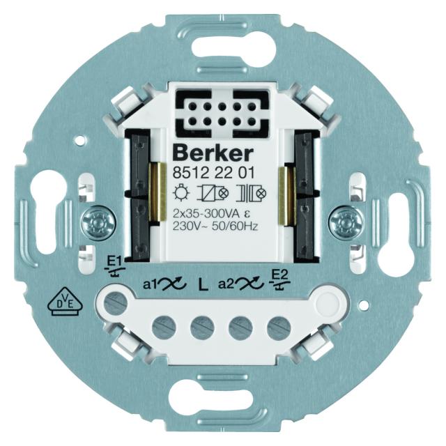 BERKER R.classic/Serie 1930/Glas Elektroniczny sterownik załączający podwójny mechanizm okrągły Berk