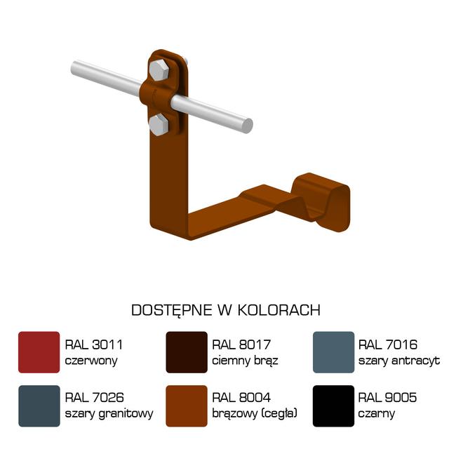 Uchwyt dach.prof. WZÓR 30  Z-śruba, H=10 cm /LA/