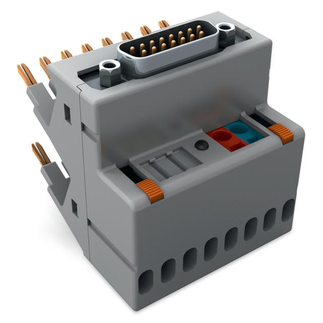 8-torowy adapter ze złączem D-Sub wejście WAGO