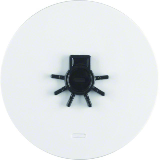 BERKER R.1/R.3 Klawisz z soczewką i wypukłym symbolem światło biały 16512049 HAGER