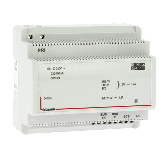 Zasilacz Systemu Wideodomofonowego Z Adapterem Wideo - 1,2A - 6 Modułów 346050 LEGRAND