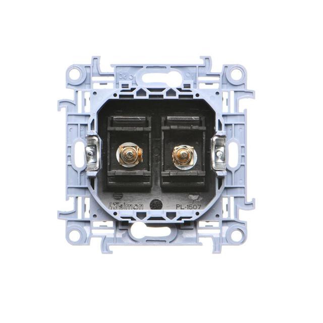 Simon 10 Gniazdo głośnikowe pojedyncze -1 kolumna głośnikowa Przekrój przew. dla wyjścia 6 mm2 czarn