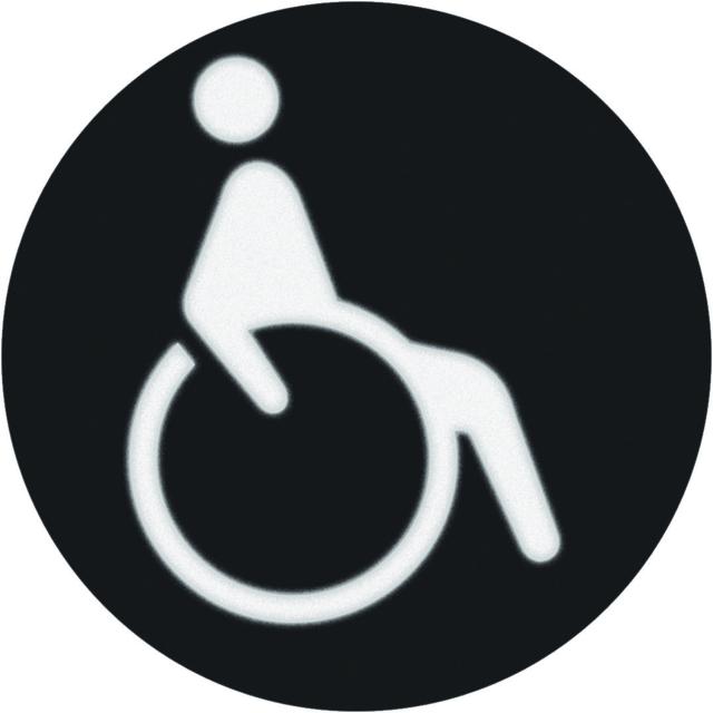 R.x Folia do sygnalizatora świetlnego symbol  wózek inwalidzki