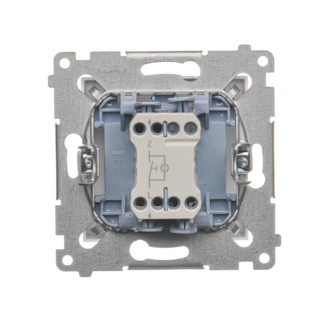 Simon 54 Przycisk „światło” z podświetleniem LED 10A szybkozłączka biały