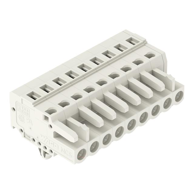 Gniazdo MCS‑MIDI Classic 9‑biegunowe jasnoszare raster 5mm 721‑109/008‑000 /50szt./ WAGO