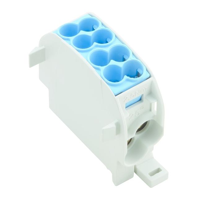 WPD 101 2X25/2X16 BL Zacisk rozdziału potencjału, złącze śrubowe, 1000, 152 A, Liczba biegunów: 1, niebieski /5szt./ 1560670000 WEIDMÜLLER