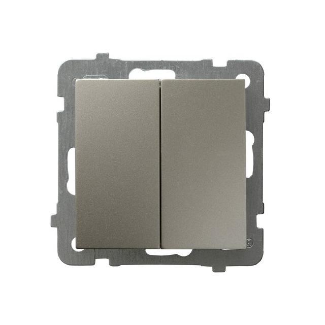 AS Łącznik dwugrupowy świecznikowy - kolor satyna light