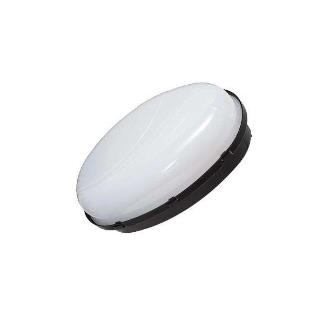 Oprawa oświetleniowa PANDA oval duża czarna 100W / PL 25, IP 65, odporna na UV,mleczna