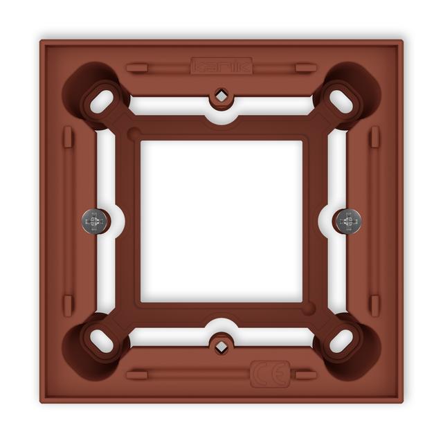 Puszka natynkowa pojedyncza kwadratowa ICON terakota 63PUK-1 KARLIK