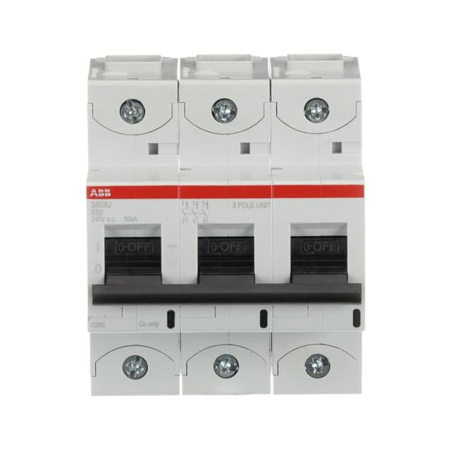S803U-K50 Wyłącznik nadprądowy 50kA 3P K50A 2CCS863017R0577 ABB