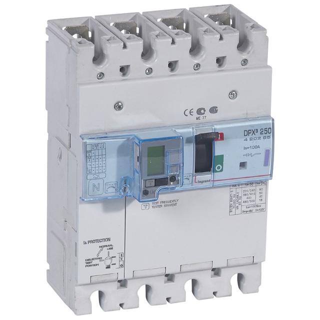 Wyłącznik DPX3 250 Z Zab. R-Pr. 4P 100A 50Ka 420285 LEGRAND