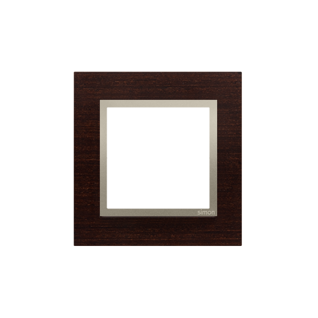 Simon 54 Nature Ramka 1-krotna Nature-Drewno ZŁOTE WENGE IP20/IP44* (*IP44-należy zastosować uszczelkę ramki DUN1) DRN1/85 KONTAKT