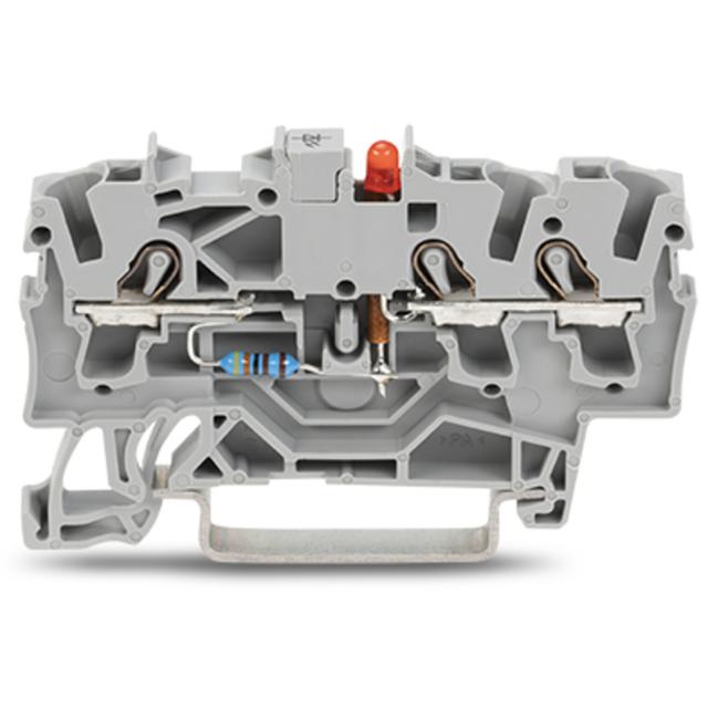 TOPJOBS złączka 3-przewodowa 2,5 mm2 z LED szara