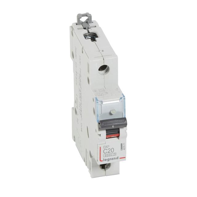 WYŁĄCZNIK NADPRĄDOWY S 301 1P C 20A 6000A SERII DX3, Legrand