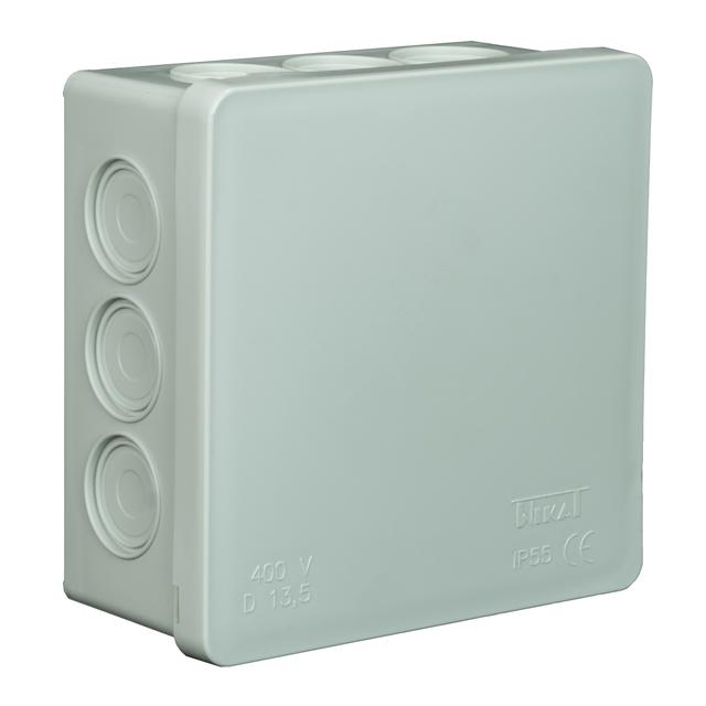 VP-03 Puszka n/t 86x86x40mm IP55 12-wl klik Z-sł. popiel VP 003-03 61.115 OPATÓWEK