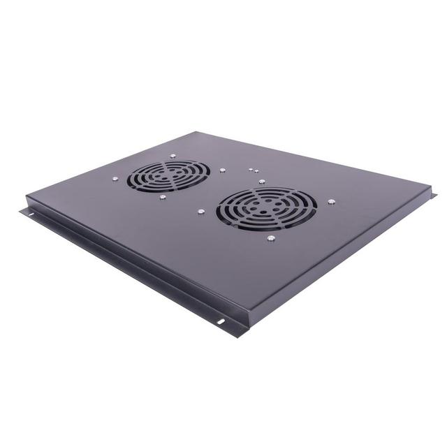 Panel wentylacyjny do szaf stojacych o głębokości 600mm (2 wentylatory)