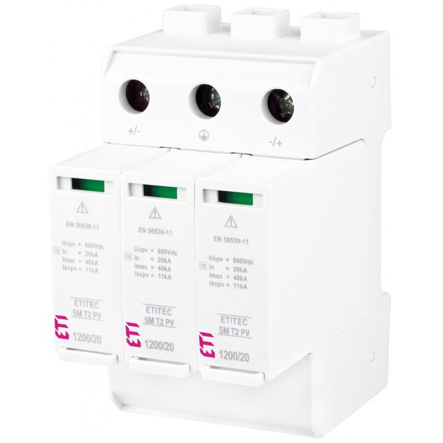 Ogranicznik przepięć T2 (C) - do systemów PV TEC SM T2 PV 1200/20 Y 002440634 ETI