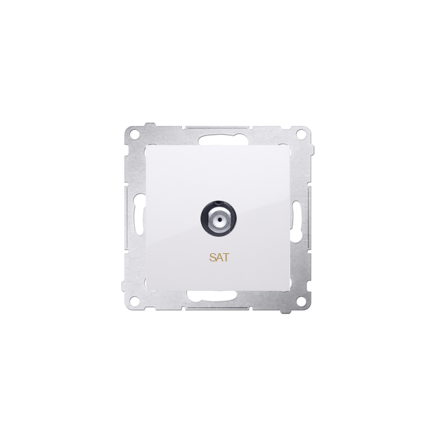 Simon 54 Gniazdo antenowe SAT pojedyncze Do instalacji indywidualnych biały