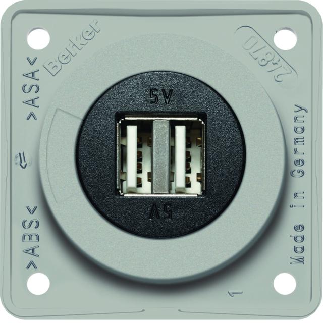 "Integro Gniazdo USB ładowania podwójne, 12V, 3A
