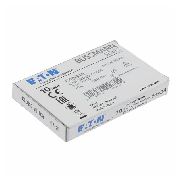 CYLINDRICAL FUSE 10 x 38 10A GG 500V AC Wkładka cylindryczna 10 x 38mm 10A GG 500V AC C10G10 EATON