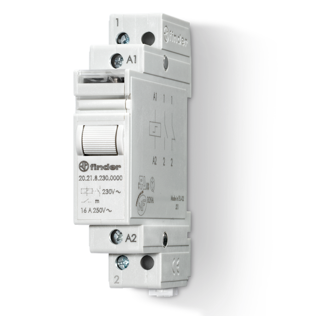 Modułowy przekaźnik impulsowy serii 20: 1Z 16A 12V AC 20.21.8.012.0000 /5szt./ FINDER