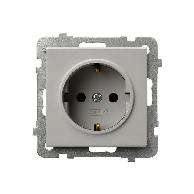 SONATA Gniazdo pojedyncze z uziemieniem schuko kaszmir