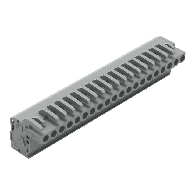 MCS-MIDI Classic gniazdo kątowe 20-bieg. szare raster 5 mm /10szt./ WAGO