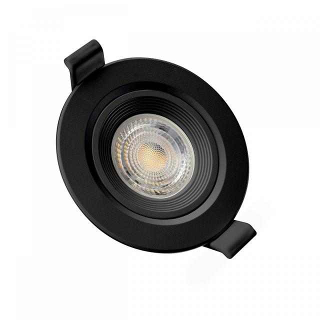 FIALE CORE FLAT GU10 OCZKO GU10 IP20 FI90X26MM CZARNY OKRĄGŁA RUCHOMA