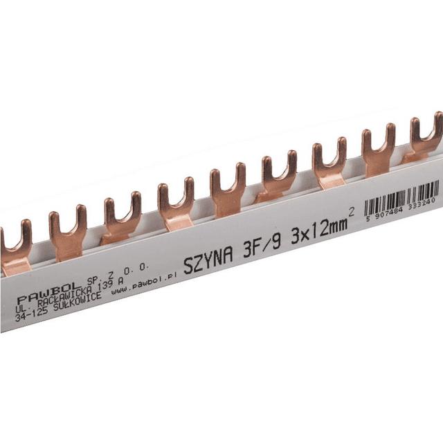Szyna prądowa trójtorowa S-9 3F, 63A 12 mm2