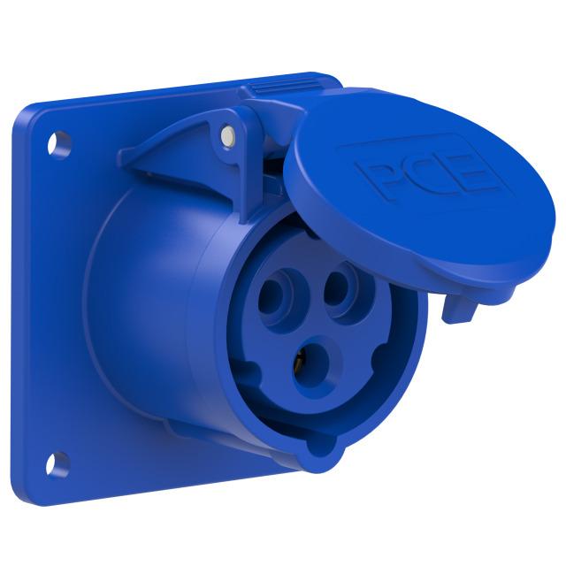 GNIAZDO TABLICOWE PROSTE TWIST 16A 230V 2P+Z 75x75mm 313-6f7 PCE