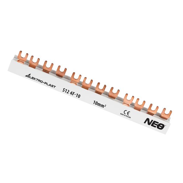 Szyna łączeniowa widełkowa 4P 12M 10mm2 S124F10 S12 4F-10 45.412 OPATÓWEK