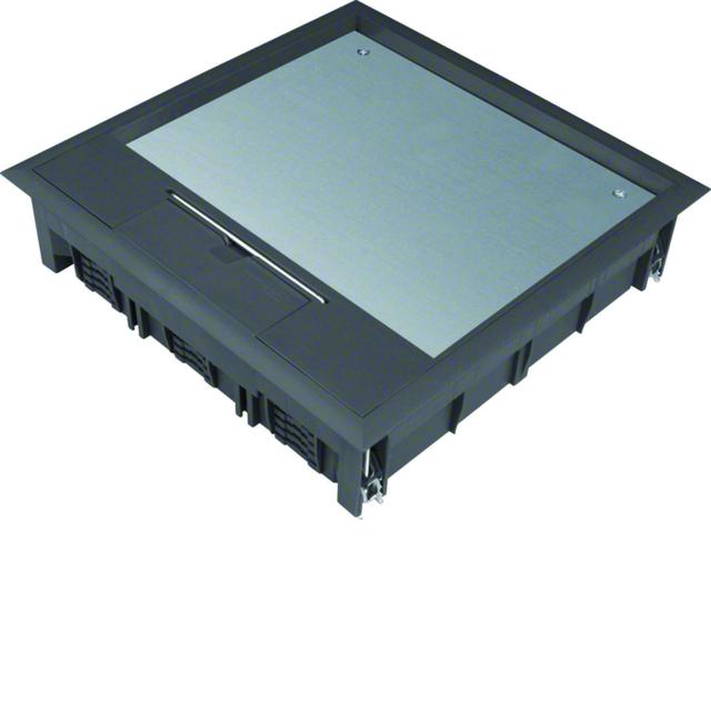 tehalit.VE-EE Pokrywa uchylna VQ12 244x244 wykładzina 12mm czarny PA VQ12129005 HAGER