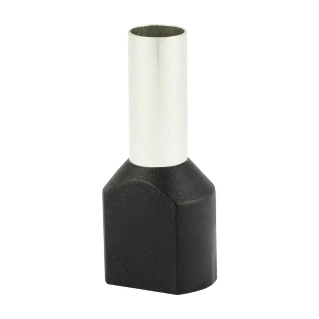 Końcówka tulejkowa izolowana HI 2x6,0/12-cza czarna (100 szt.) Al/Cu 74.82 OPATÓWEK