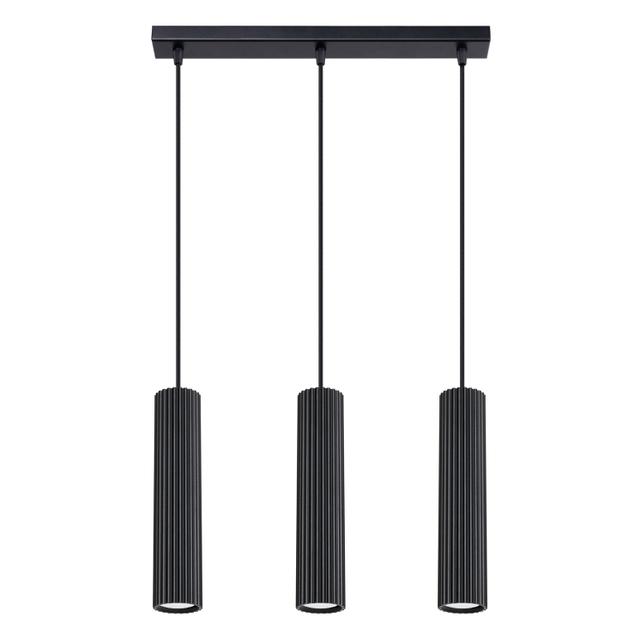 Sollux Lampa wisząca KARBON 3L czarny SL.1575