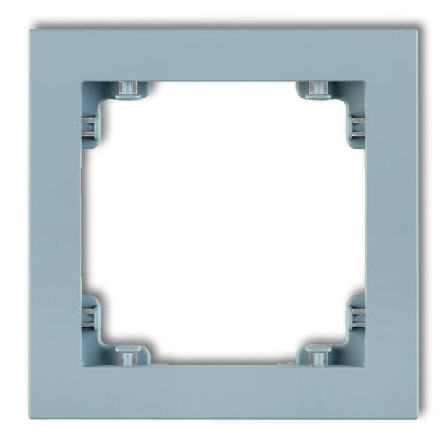 DECO Ramka uniwersalna pojedyncza z tworzywa DECO Pastel Matt lazurowa