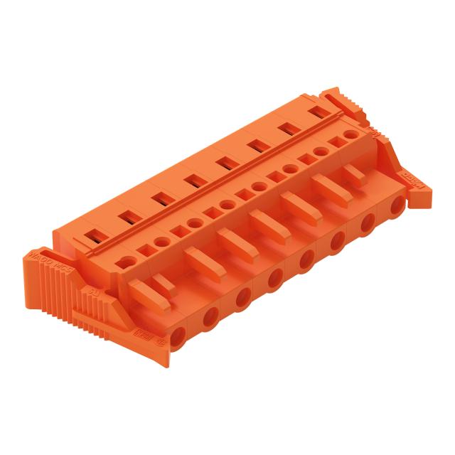 MCS-MIDI Classic gniazdo 8-bieg. pomarańczowe raster 7,62 mm /25szt./ WAGO