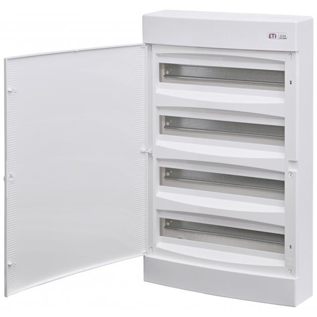Rozdzielnica natynkowa 4x18 drzwi białe ECT 4x18PO-s 001100321 ETI